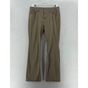 London Jeans Tan Straight Leg Bootcut Jeans Casual Indie size 12